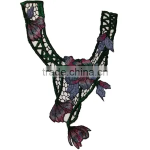 Lace Manufacturer Machine Made Crochet Neck Lace Design thumbnail-1