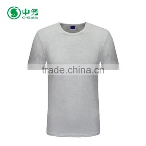 Wholesale Customized Logo Short Sleeve Unisex Slim Fit Sublimation Blank T-Shirt thumbnail-3