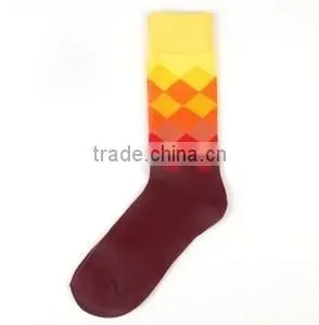Men's British Cotton in Tube Knitted Happy Socks Wholesale thumbnail-2