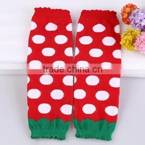 Wholesale Baby Kids Christmas Leg Warmer Chevron Knitted Leggings thumbnail-3