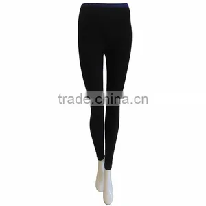 Solid Long Seamless Leggings Hot Sexy Women Yoga Panties Nylon Plain Legging thumbnail-1