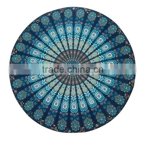 Round Beach Towels Printed Mandala Mat Blanket 147*147 thumbnail-1