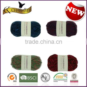 Charmkey Color Dyed Spinning Yarn Soft Acrylic Knitting Yarn Wholesale for Baby Hat thumbnail-6