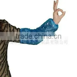 Disposable Blue Color Liquid Resistant Plastic Sleeve Cover/oversleeve in Kitchen thumbnail-1