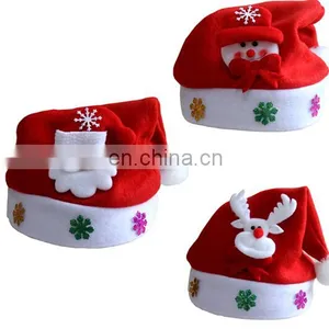 Christmas Light up Santa Hat/lighted Christmas Tree Hat/christmas Gift Blinking Hard Hat thumbnail-2