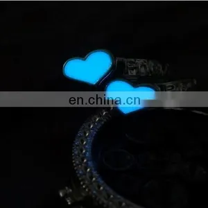 Best Frineds Heart Silver Glow in the Dark Jewelry Ring New thumbnail-5