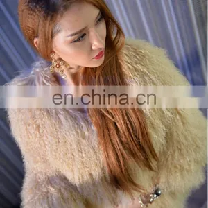 Hot-sale Mongolian Lamb Fur Coat Women Winter Fur Jacket thumbnail-3