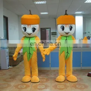 Halloween Party Use Green Leaf Pumpkin Mascot Costume thumbnail-1