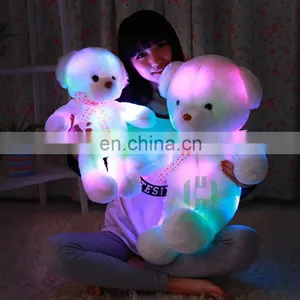 HI CE Valentine Gift Fantastic Light up Teddy Bear Plush Toy thumbnail-4