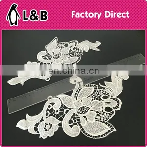2017hot Sale Fashion Flower Lace Applique for Wedding Dress thumbnail-1