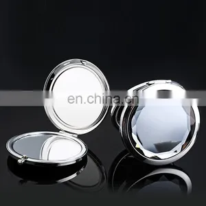 Customized Logo Printed Makeup Double Sides Crystal Decorative Mirror thumbnail-2