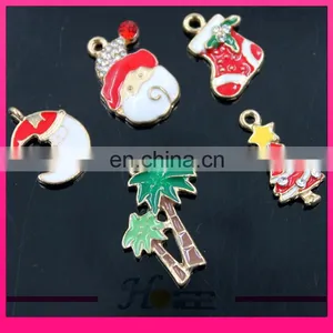 Hma004 Christmas Hat Santa Sock Pendant Rhinestone Pendant for Christmas thumbnail-3