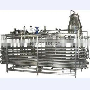 Factory Small Milk Plate & Tube Sterilizer Sterilization Equipment Uht Milk Tubular Pasteurizer Pasteurization Machine thumbnail-2