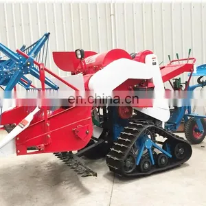 Paddy Rice Combine Harvester With Special Wheels and Seat for Wet Paddy Field thumbnail-1