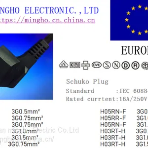 EU 3 PINS PLUG 、SCHUKO PLUG thumbnail-1