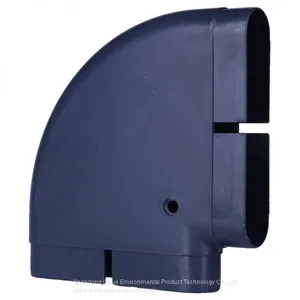 ABS Plastic Wall Mounted Air Vent Pipe 45 Degree Elbow Duct thumbnail-3