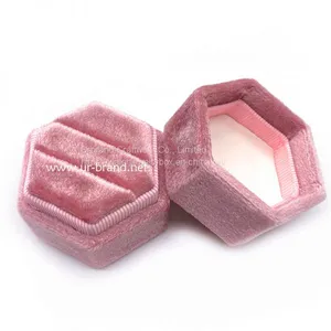 Custom Velvet Vintage Ring Box,suede Earring Gift Box,velvet Ring Boxes With Logo thumbnail-1