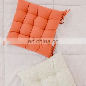 Square Recycle Seat Cushion Printed Chair Pads With Ties for Outdoor/Indoor thumbnail-1