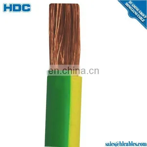 Copper Core Earthing Cable PVC Insulation 50mm2 Yellow Green Grounding Cable thumbnail-5