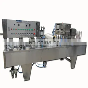 Automatic Plastic Cup Filing and Sealing Machine Good Price thumbnail-1