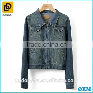 Clothing Wholesale 2016 Thick Nylon Denim Jacket Mens thumbnail-1