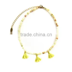 DC03-25 New Arrival Bead Jewellery Bead Chain Necklaces Designs Custom Logo Necklaces thumbnail-1