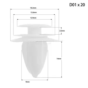 Bumper Fender Expansion Screw Clip Plastic Rivet Guard Leaf Plate Lining Clip thumbnail-3