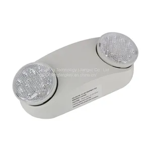 LED Emergency Light New Style Rechargeable Twin Head Wall Lamp Wholesale 3W*3W 3hours CE Certified thumbnail-3