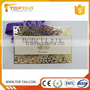 Silver Stainless Steel Metal Business Card With Etch Logo and Glossy Letters thumbnail-1