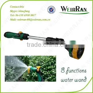(84706) Garden Watering Tool Hose End Sprayer, 8 Patterns Aluminum TPR Covered 16'' Water Wand thumbnail-1