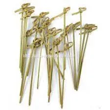 Catering Supplies Disposable Bamboo Cocktail Picks Curled Bamboo Pick thumbnail-1