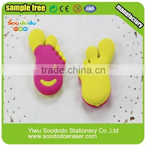 Toy Footprint Shaped 3D Rubber Erasers for Children thumbnail-1