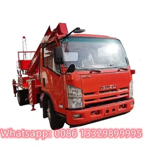 High Quality and Best Price ISUZU Brand 4*2 LHD Diesel Telescopic Aerial Working Platform Truck for Sale thumbnail-1