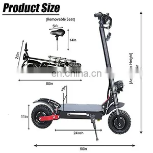 Free Shipping Eu USA Warehouse 85KM Speed Powerful Folding Dual Motor Electric 5600W Scooter thumbnail-5