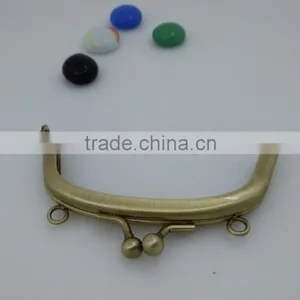 Wholesale Bronze 10*4.5cm Metal Frame for for Clutch Bag Purse Handbags Made in China thumbnail-3