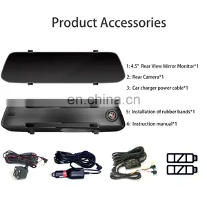 Wholesale Car Mirror Camera Dash Cam Full HD 4.5