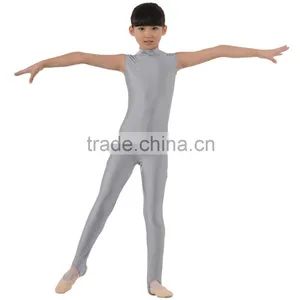 Dansgirl Turtle Neck Sleeveless Dance Bodysuits Gymnastics Tights Kids thumbnail-3