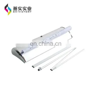 Luxury Wide Base Roll up Banner Stand (aluminum+Magnet Cover,double Oxford Bag,electroplating Cover) thumbnail-2