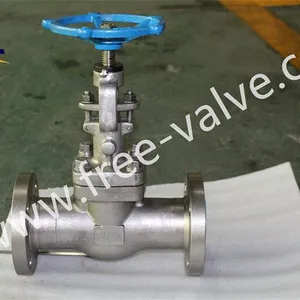 NKJ41H Power Plant Steam Turbine Stainless Steel Flange End Forged Steel Vacuum Globe Valve thumbnail-1