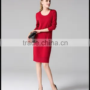 Special Design Chashmere Sweater Round Collar Sweater With Buttons on Back for Girls thumbnail-1