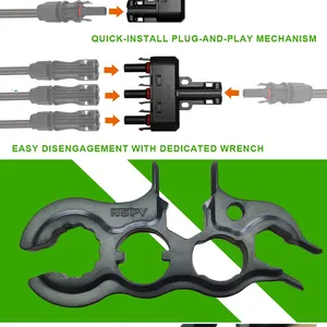 NSPV Solar Panel Parallar Series Compatible DC1500V 3 in 1 Branch Connector thumbnail-5