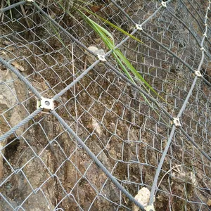 China Factory Galvanized Steel Railway Side Slope Stabilization Net Woven Wire Mesh for Slope Protection Include Bending Welding thumbnail-1