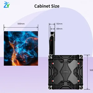 Full-color SMD Indoor Animation Led Display for Concert Stage Banquet LED Rolling Flexible Floor Led Tiles thumbnail-3