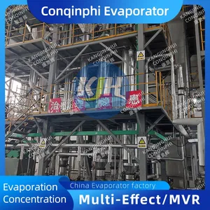 Automatic Three-effect Forced Circulation Evaporation Crystallizer 15kW Evaporating Capacity 800kg/h thumbnail-5