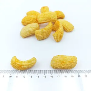 BRCGS Halal Certified Cheese Flavor Squid Roll Shape Fried Rice Crackers for Wholesale Bulk Food Distributors thumbnail-5