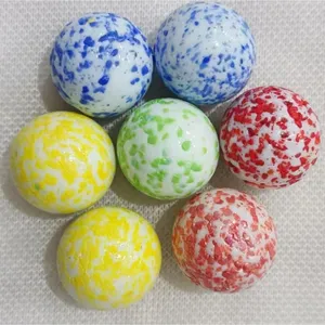 14mm and 16mm White and Black Porcelain Glass Marbles Are Used for Decorating the Game Console Fish Tank. thumbnail-2