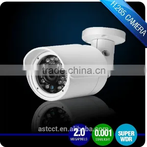 H.265 1/2.8" 2.0 Megapixels WDR Bullet IP Network Camera H.265 IP CCTV Camera Mini Bullet Camera IP66 Support Onvif thumbnail-1