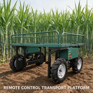 Autonomous Electric Remote Control Orchard Transport Vehicle Modular Flatbed Utility Carrier for Agriculture thumbnail-4