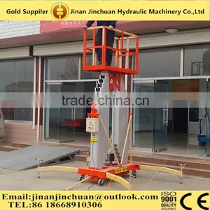 Hydraulic Double Column Aluminum Alloy Elevator/double Mast Aluminum Alloy Lift Platform thumbnail-3
