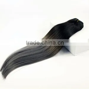 Virgin Asian Ombre Bundles Two Tone Human Hair Weave thumbnail-5